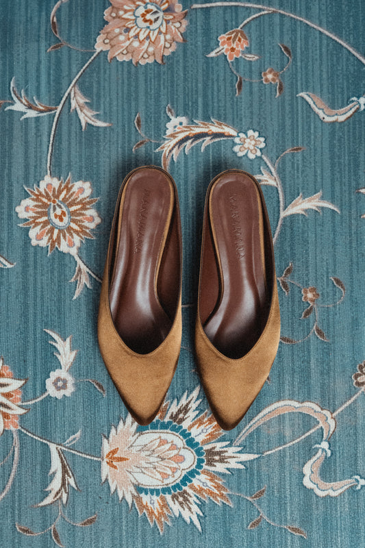 Aerina Mules | Olive Green